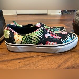 Floral print vans
